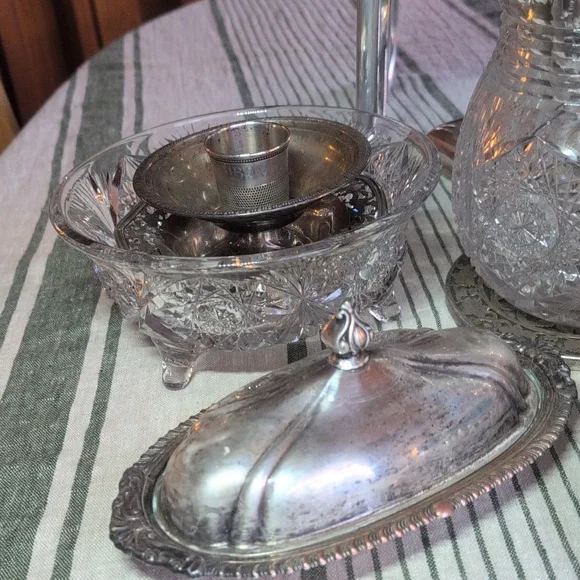Antique Lead Crystal Bowl